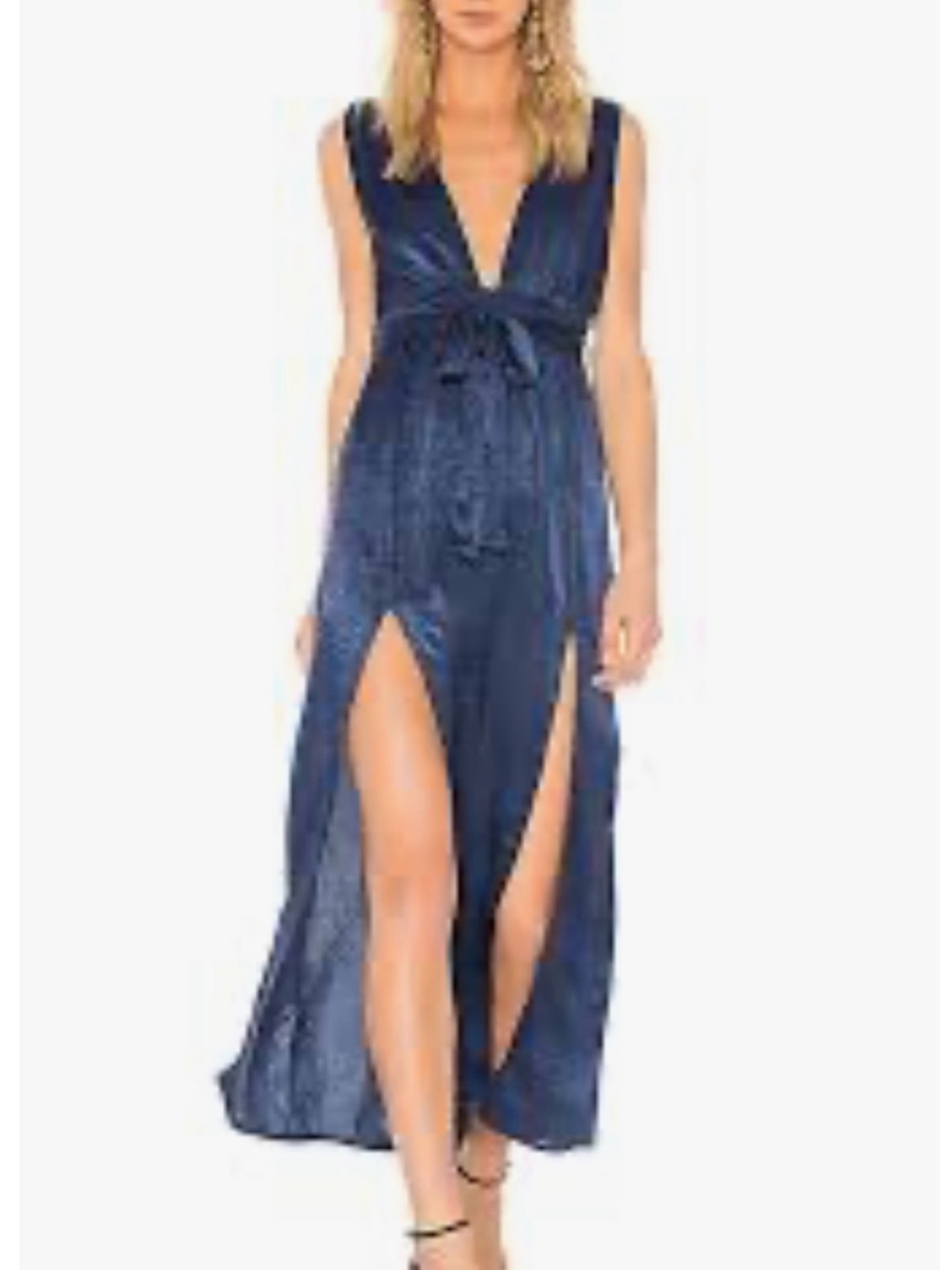 Donna Mizani Claire Maxi Dress in Blue